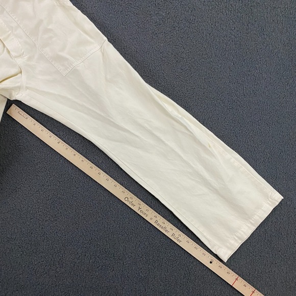 Big Bud Press Jumpsuit size Small Coverall Mechanic Short Sleeve Pastel Yellow - Picture 12 of 13